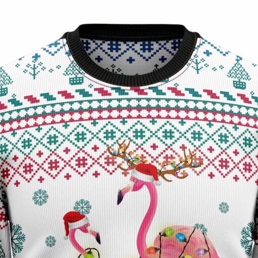 16640940799886e730ec Flamingo Christmas Reunion D1011 Ugly Christmas Sweater
