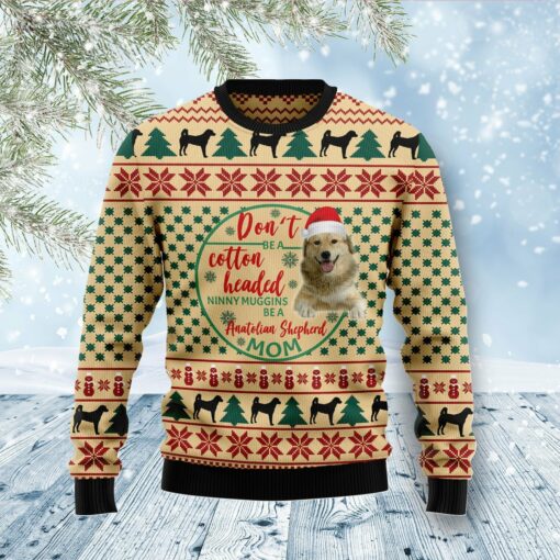 166409409662741de4c0 Dog don't be a cotton headed ninny muggins Christmas sweater