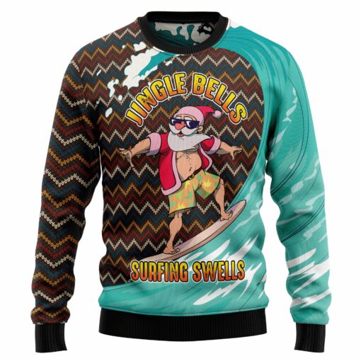 166409409747acf73ffe Jingle bells surfing swells Christmas sweater