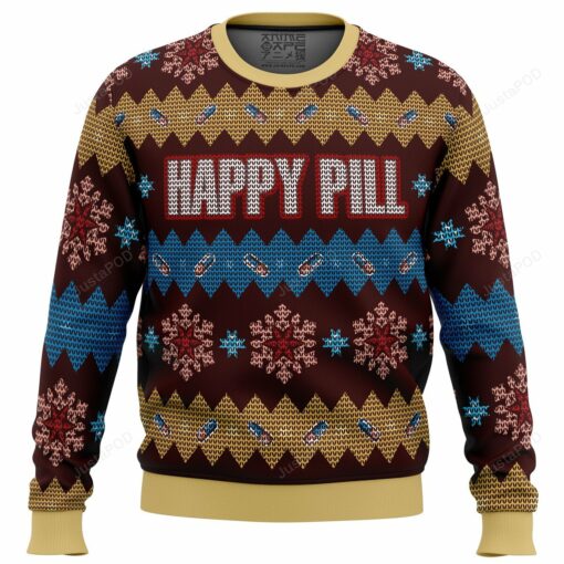 1665609536bd21c3ca50 Akira Happy Pill Christmas sweater