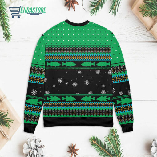 Back 72 All I want for Christmas is a big fish Christmas sweater