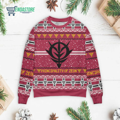 Front 72 1 13 Zeon the Gundam Christmas sweater