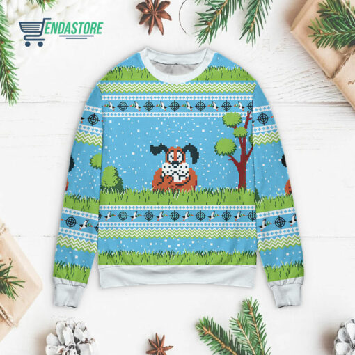 Front 72 2 Duck Hunt Christmas sweater