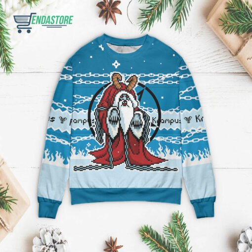Front 72 9 Demon Krampus Christmas sweater
