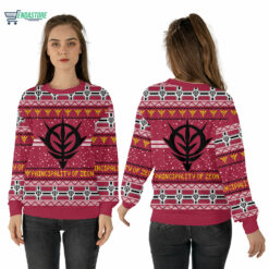 Mockup Sweatshirt 3D 1 13 Zeon the Gundam Christmas sweater