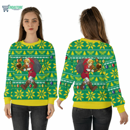 Mockup Sweatshirt 3D 15 Zelda Santa Link Christmas sweater