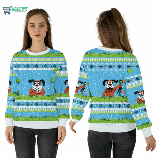 Mockup Sweatshirt 3D 2 Duck Hunt Christmas sweater