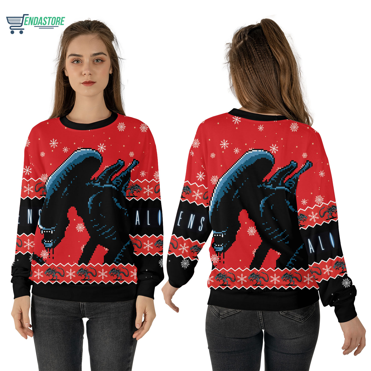 Alien Xenomorph Christmas sweater - Endastore.com