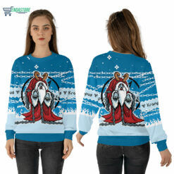 Mockup Sweatshirt 3D 9 Demon Krampus Christmas sweater
