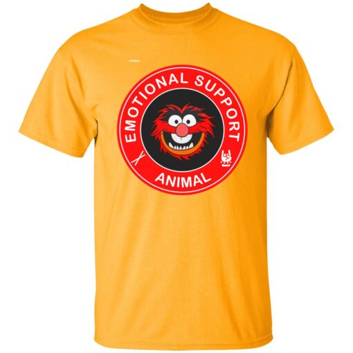 emotional support animal 1 gold Muppets emotional support animal shirt