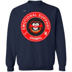 emotional support animal 3 navy Muppets emotional support animal shirt