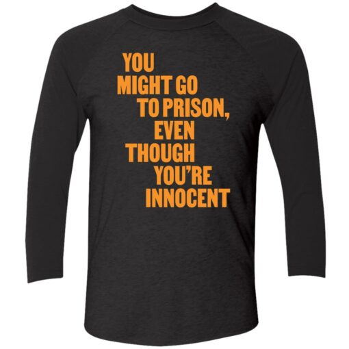 endas You Might Go to Prison Even Though Youre Innocent 9 1 You might go to prison even though you're innocent sweatshirt