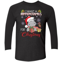 endas i want a hippopotamus for christmas 9 1 I want a hippopotamus for Christmas sweatshirt