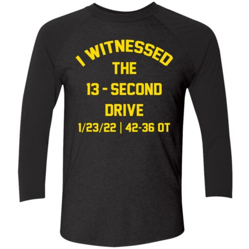 endas i witnessed the 13 second drive 9 1 I witnessed the 13 second drive shirt