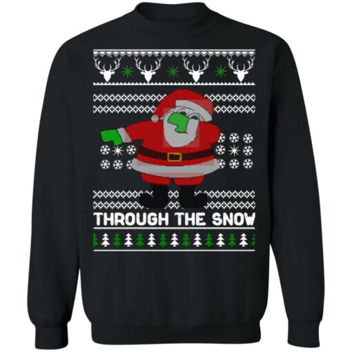 redirect10042021231051 6 Santa Claus dabbing through the snow Christmas sweater