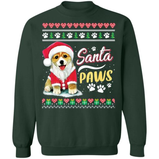 redirect11252021211156 8 Corgi dog Santa paws Christmas sweatshirt