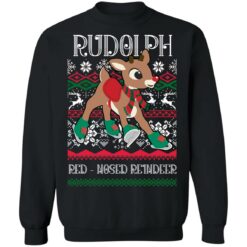 redirect12222021061201 1 Rudolph the red nosed reindeer Christmas sweatshirt