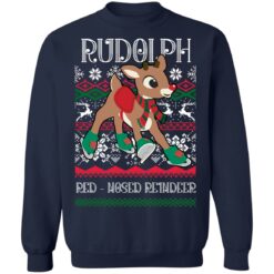 redirect12222021061201 2 Rudolph the red nosed reindeer Christmas sweatshirt