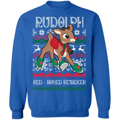 redirect12222021061201 3 Rudolph the red nosed reindeer Christmas sweatshirt