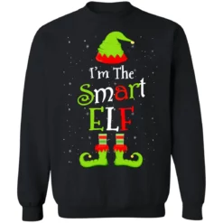 1 110 I'm the smart elf Christmas sweater