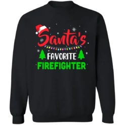 1 133 Santa's favorite firefighter Christmas sweater