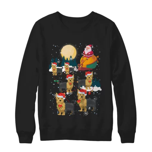 1 88 Dog reindeer yorkie Christmas sweatshirt