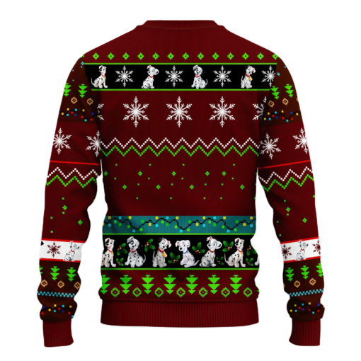 101 back 101 Dalmatians ugly Christmas sweater