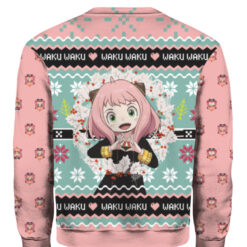 118lvp2s7str26va40fmc8sdkf APCS colorful back Anya Forger Waku Waku Spy x Family Christmas sweater