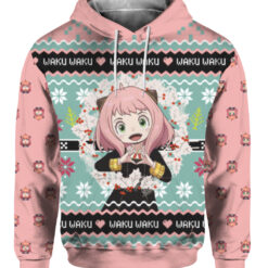118lvp2s7str26va40fmc8sdkf FPAHDP colorful front Anya Forger Waku Waku Spy x Family Christmas sweater