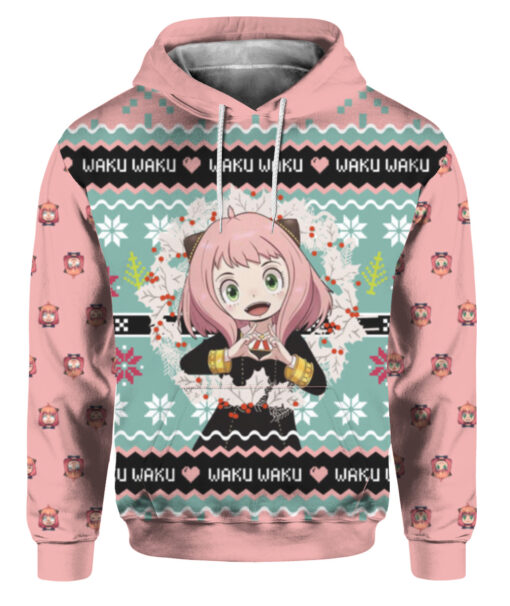 118lvp2s7str26va40fmc8sdkf FPAHDP colorful front Anya Forger Waku Waku Spy x Family Christmas sweater
