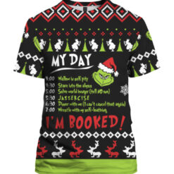 13pr7s52dfncpf9k72sq99gtgh APTS colorful front Grinch my day Im booked Christmas sweater