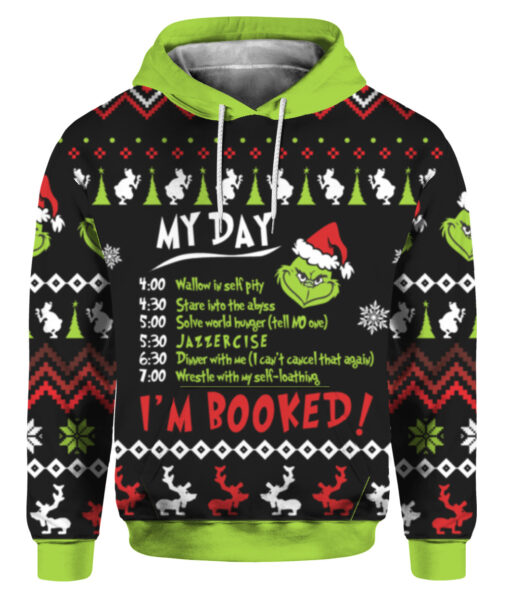 13pr7s52dfncpf9k72sq99gtgh FPAHDP colorful front Grinch my day Im booked Christmas sweater