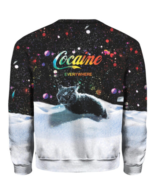 16h8u6fij872uc0fepdcosietv APCS colorful back Snow cat cocaine everywhere sweater