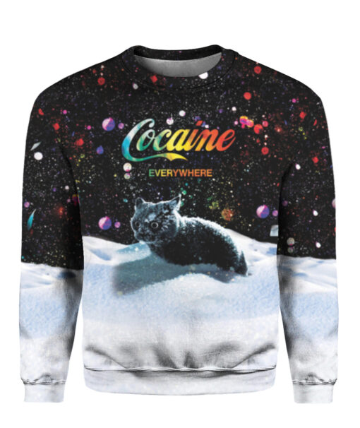 16h8u6fij872uc0fepdcosietv APCS colorful front Snow cat cocaine everywhere sweater