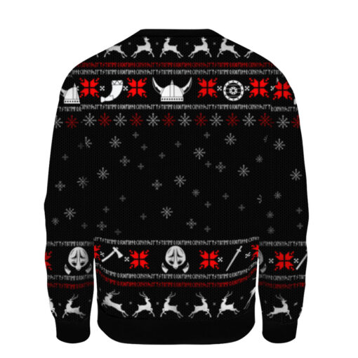 19c40e24cfd7c03e615cf8bd4eec92e6 AOPUSWT Colorful back Valhalla Viking Christmas sweater