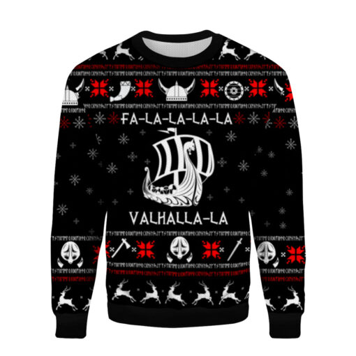 19c40e24cfd7c03e615cf8bd4eec92e6 AOPUSWT Colorful front Valhalla Viking Christmas sweater