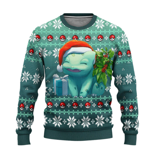 1 0af8b011 2e0e 49ba b541 f65aeae09b39 Bulbasaur Anime ugly Christmas sweater