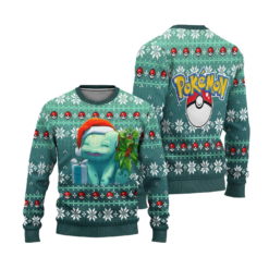 1b 82172c55 5bcc 4bcd a13d db89a78ff7d9 Bulbasaur Anime ugly Christmas sweater
