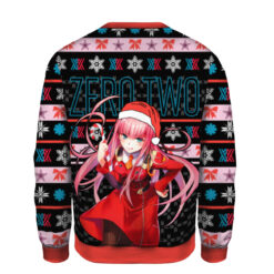 1c367a8351b189cc7f4e9e064b98134f AOPUSWT Colorful back Zero Two Christmas sweater