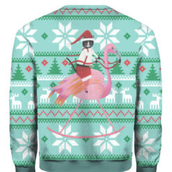 1d0615akpks2qr1fdak4trppm7 APCS colorful back Cat And Flamingo Christmas sweater