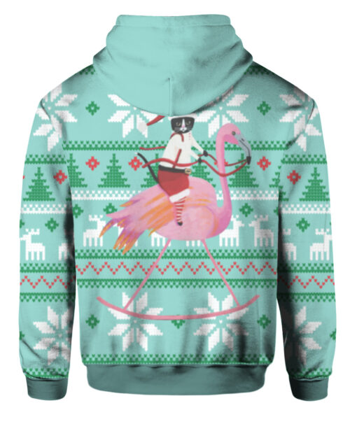1d0615akpks2qr1fdak4trppm7 FPAHDP colorful back Cat And Flamingo Christmas sweater