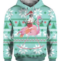 1d0615akpks2qr1fdak4trppm7 FPAHDP colorful front Cat And Flamingo Christmas sweater