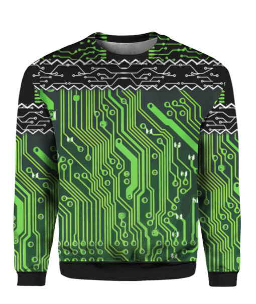 1l69hg79fj3mki1i8v3e7raa4v APCS colorful front Circuit board Christmas sweater