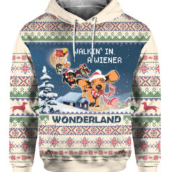 1l6ohgh0rn0nai4pgfmhutikgt FPAHDP colorful front Walkin in a weiner wonderland dachshund Christmas sweater