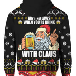 1qo3j0821cgq9fpbb1pidu0r8u APHD colorful back Ain't no laws when you're drink with Claus Christmas sweater