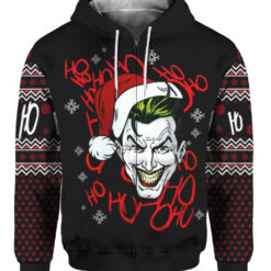 1tgij9di440dto88ad8im7ro41 FPAZHP colorful front Black Joker ugly Christmas sweater