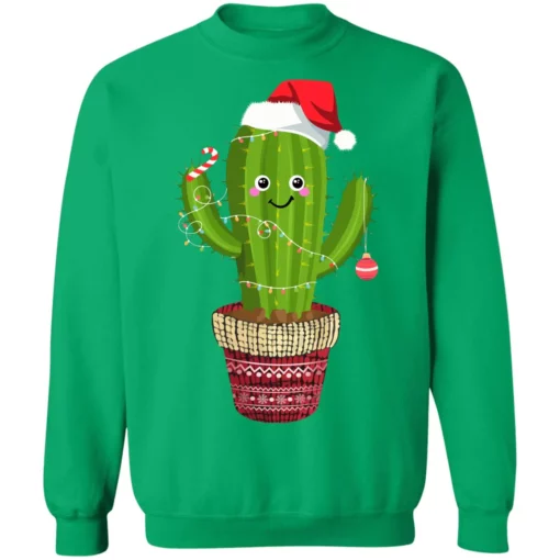 2 115 Cactus Christmas tree Christmas sweatshirt