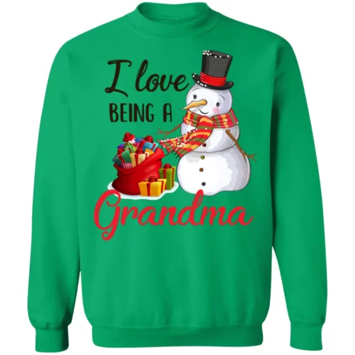 2 119 I love being a grandma snowman Christmas sweater