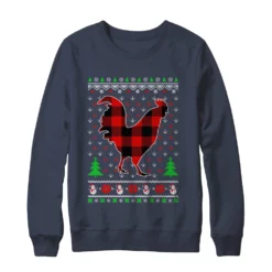 2 136 Chicken buffalo plaid Christmas sweatshirt