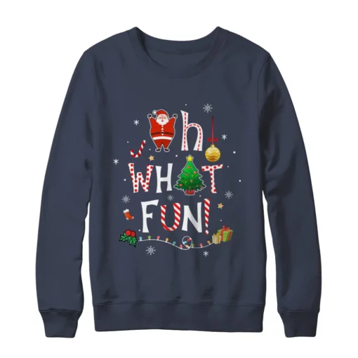 2 147 Oh what fun Christmas tree Christmas sweater